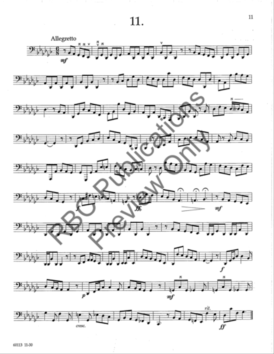 Technical Studies For Bass Trombone Choir scores gallery preview page 14