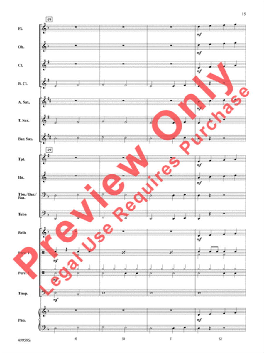 Creep It Real Concert Band scores gallery preview page 16