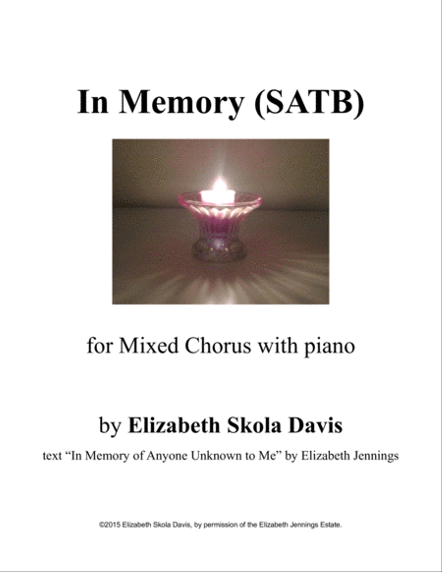 In Memory 4-Part scores gallery preview page 1