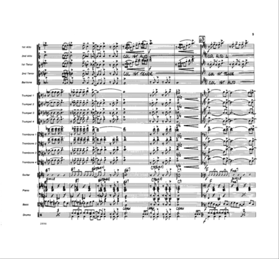 I Love the Nightlife Jazz Ensemble scores gallery preview page 9