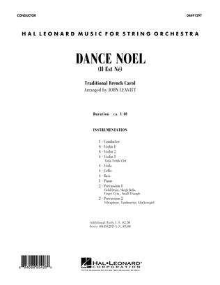 Dance Noel (Il Est Ne) - Conductor Score (Full Score)