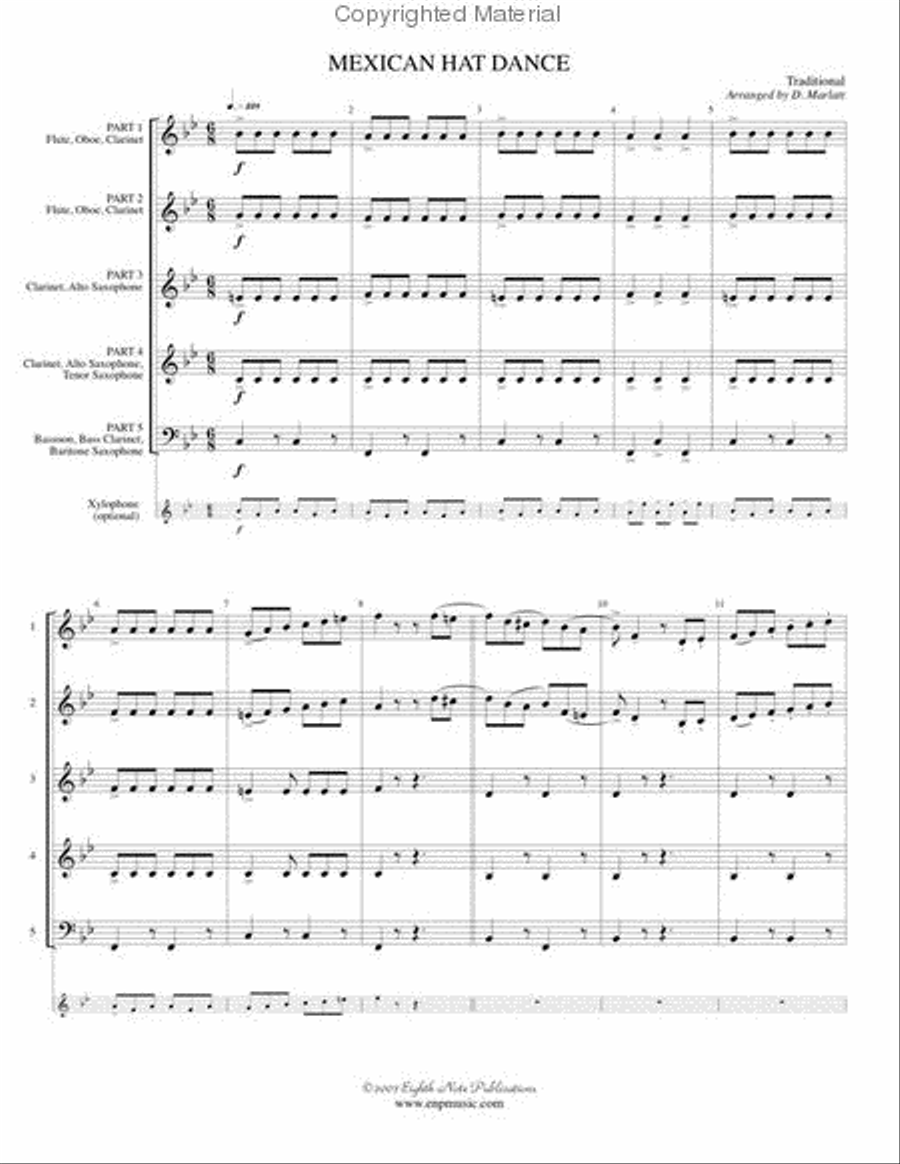 <br>Sheet music extract