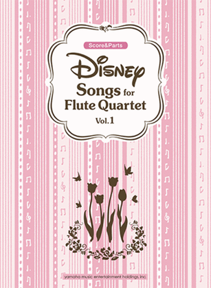 Book cover for Disney Songs for Flute Quartet Vol.1/English Version