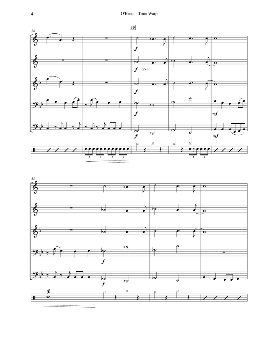 Time Warp Time Warp Small Ensemble scores gallery preview page 5