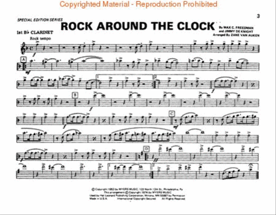 Hal Leonard Pop Classics – 1st Bb Clarinet Marching Band scores gallery preview page 3