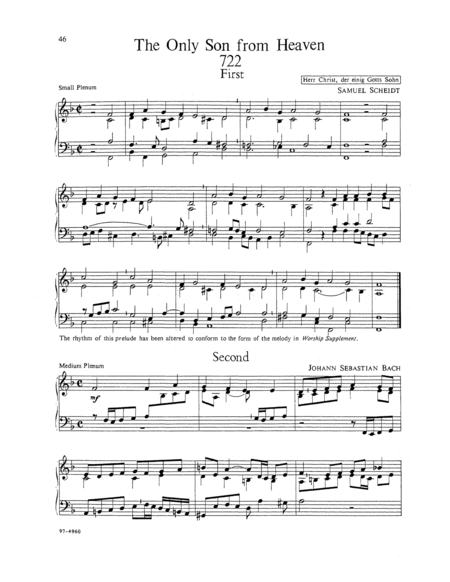 Preludes for the Hymns in Worship Supplement (1969), Vol 1: Advent, Christmas, Epiphany