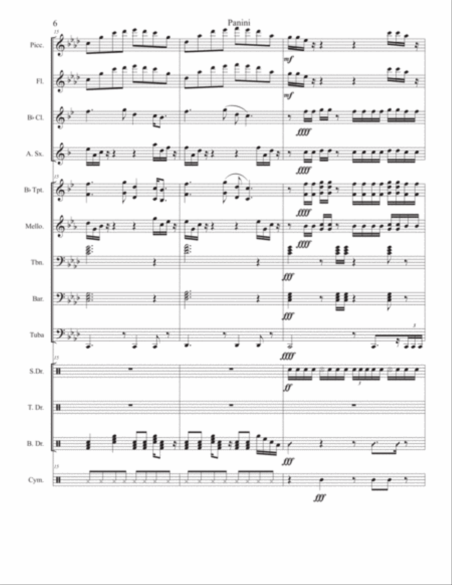 Panini Panini Large Ensemble scores gallery preview page 6