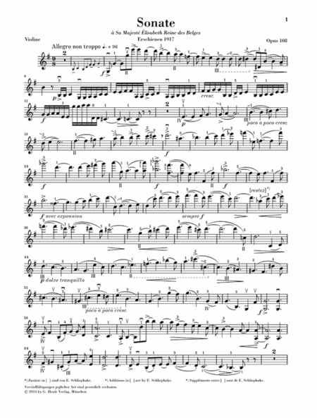 Violin Sonata No. 2 in E minor, Op. 108