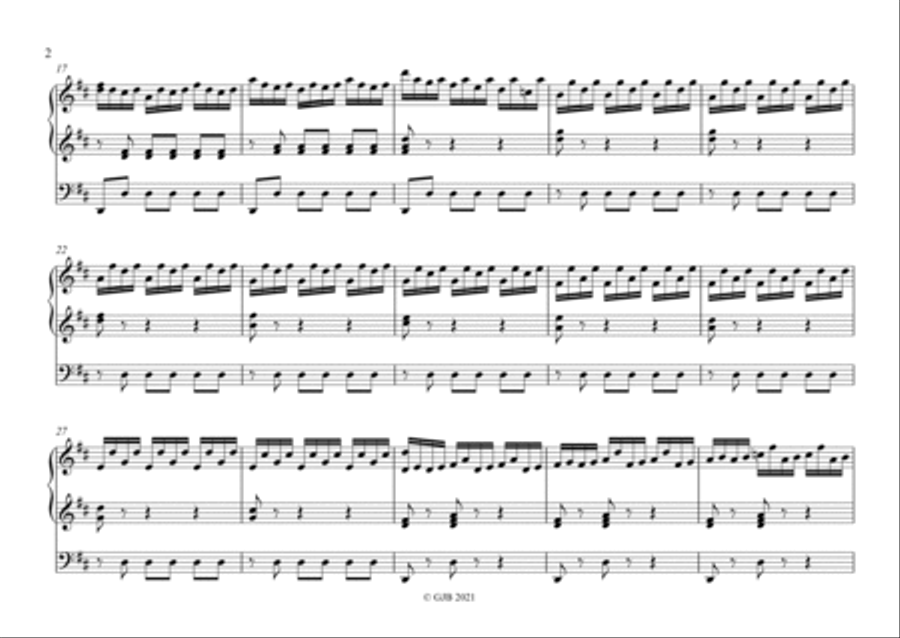 Bach Sinfonia to Cantata 29 for organ Organ Solo scores gallery preview page 2