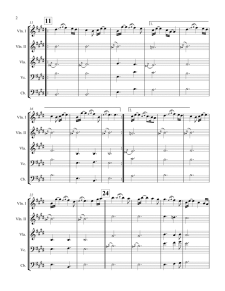 "The Flowers of the Forest" for String Quartet/Quintet - COMPLETE SCORE & PARTS image number null