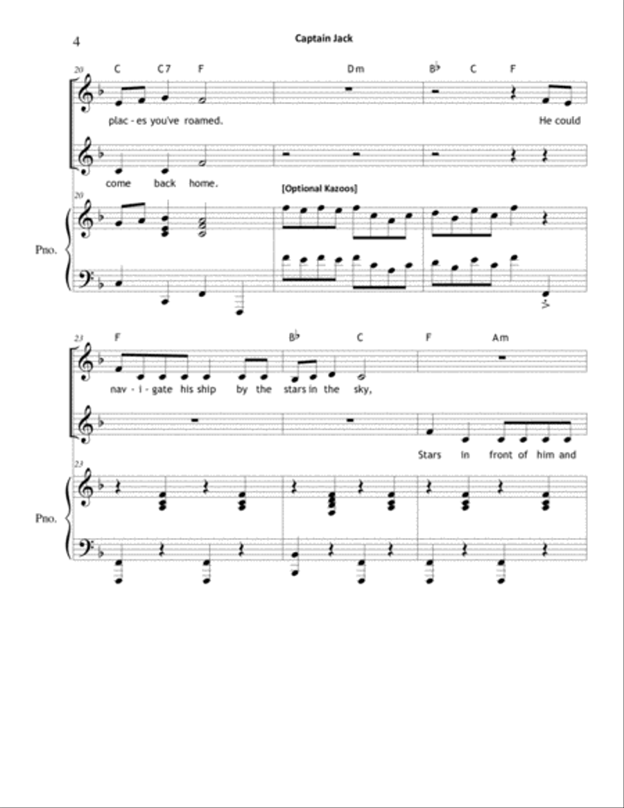Captain Jack Captain Jack 2-Part scores gallery preview page 4