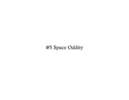 Space Oddity image number null