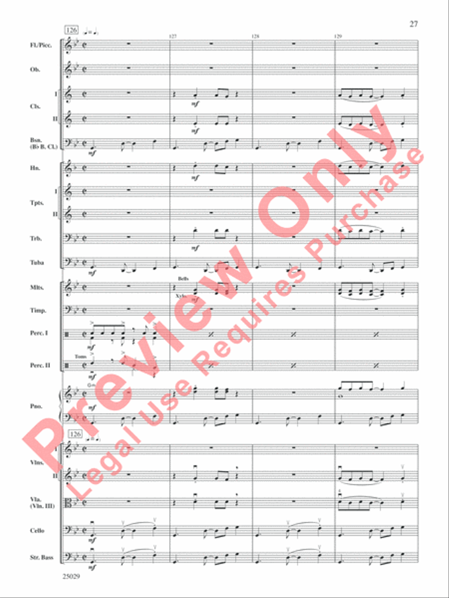 Charlie and the Chocolate Factory, Selections from the Original Movie Soundtrack Full Orchestra scores gallery preview page 28