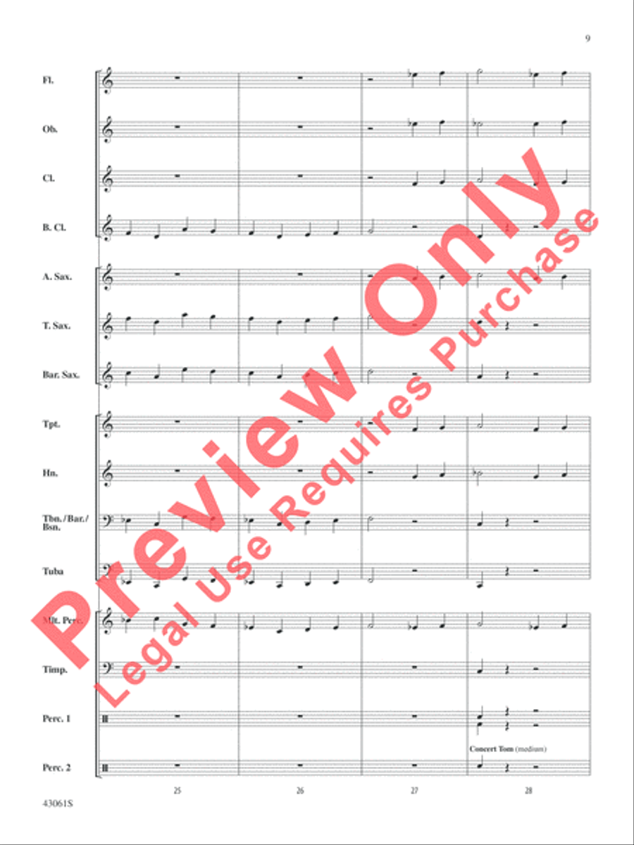 Merry Kisimusi Concert Band scores gallery preview page 10