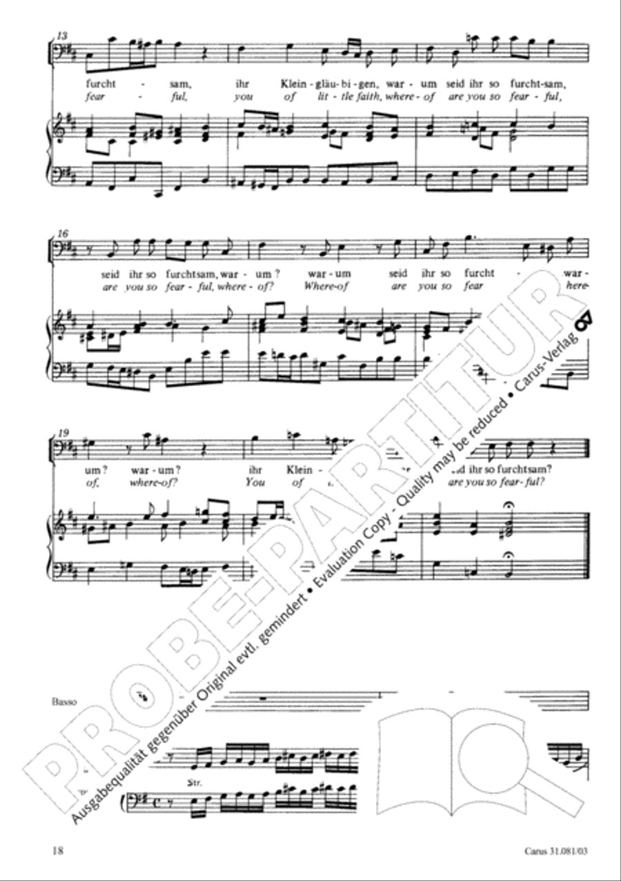 Jesus sleeps, is hope now fading (Jesus schlaft, was soll ich hoffen) ATB scores gallery preview page 19