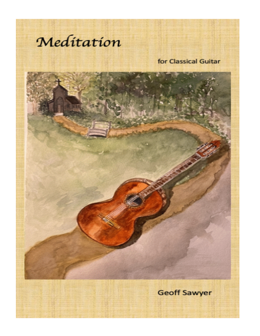Meditation for Classical Guitar Acoustic Guitar scores gallery preview page 1