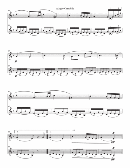 Adagio Cantabile (Clarinet Duet) image number null