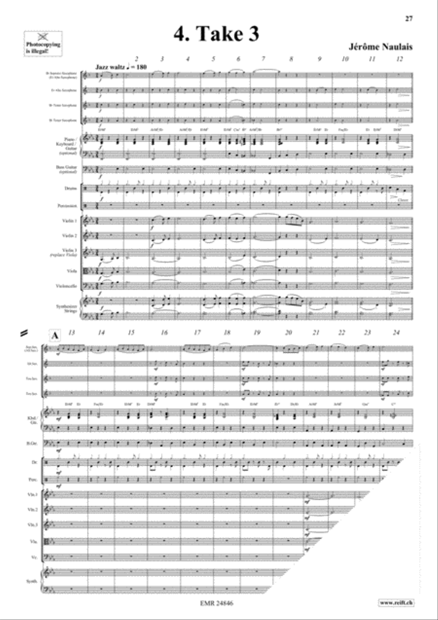 Play With Your Band Volume 4 Saxophone Ensemble scores gallery preview page 7