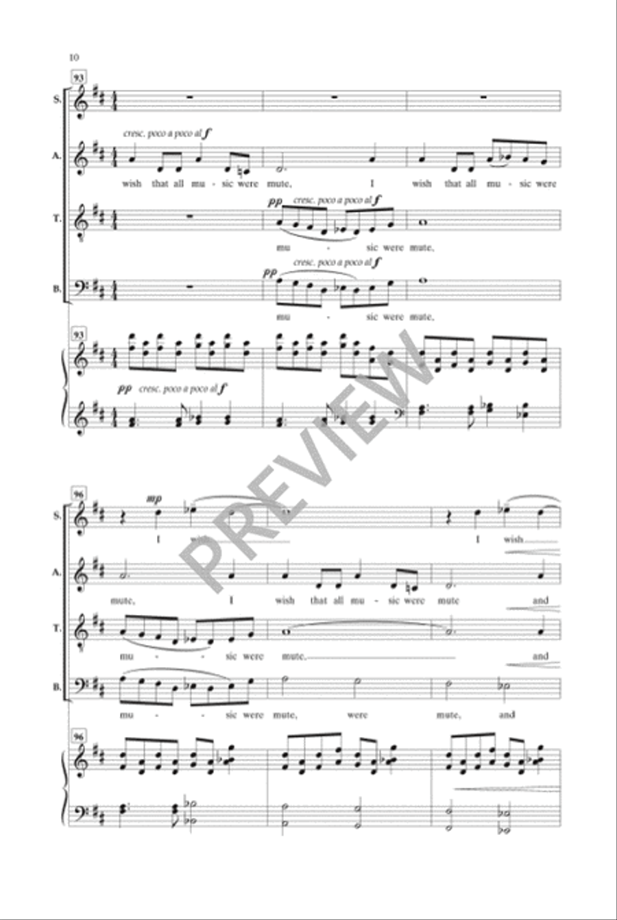 The Stars Stand Up in the Air 4-Part scores gallery preview page 11