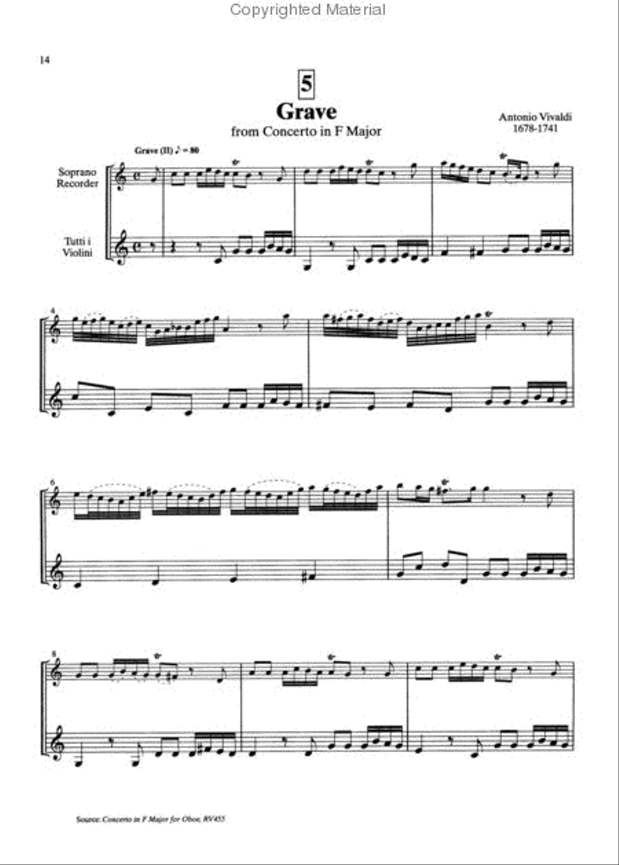 Suzuki Recorder School (Soprano and Alto Recorder), Volume 6 Alto Recorder scores gallery preview page 4