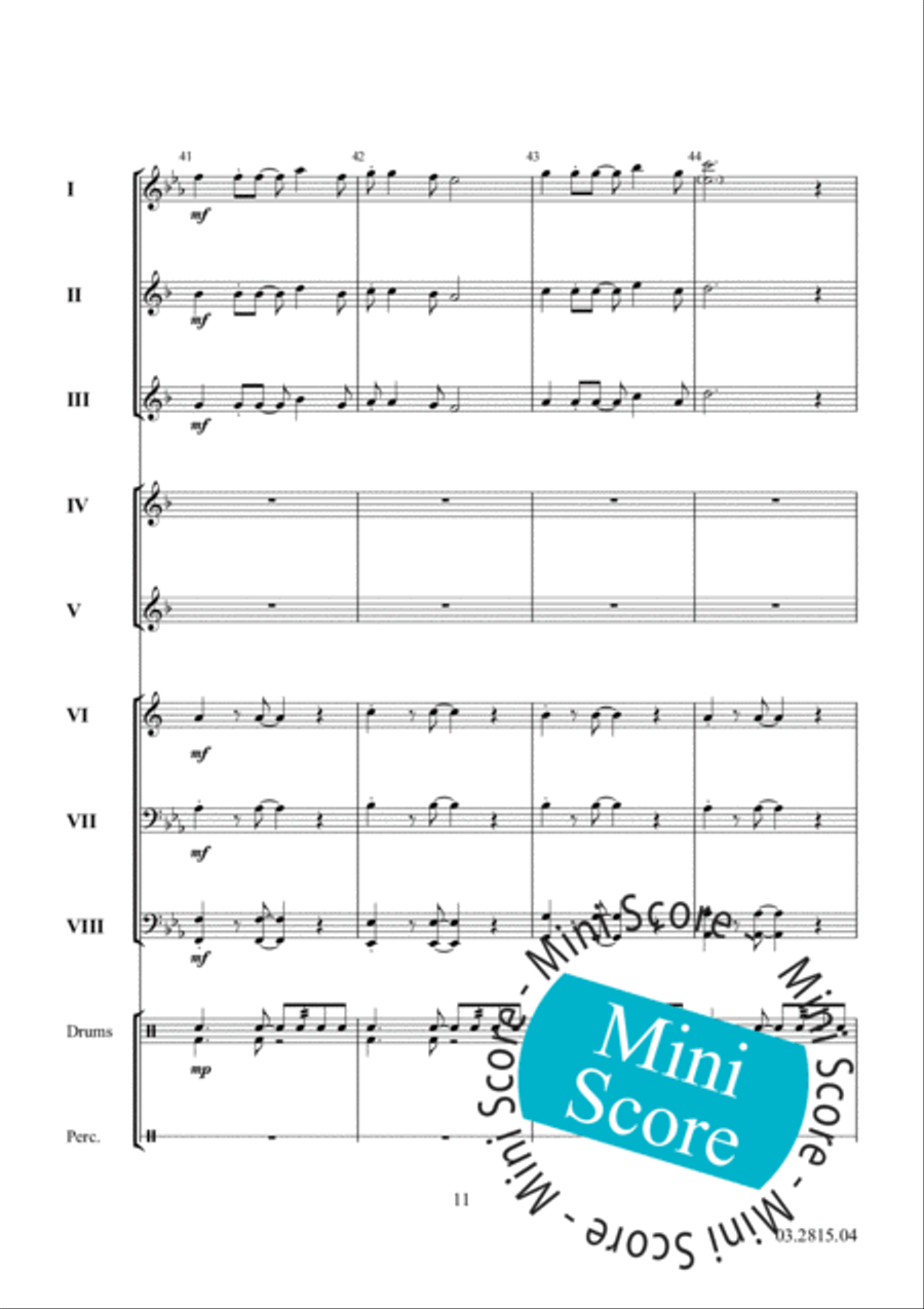 Paseo de Otono Concert Band scores gallery preview page 15