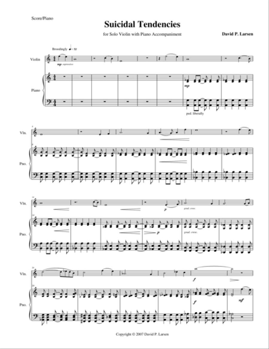 Suicidal Tendencies Violin Solo scores gallery preview page 4