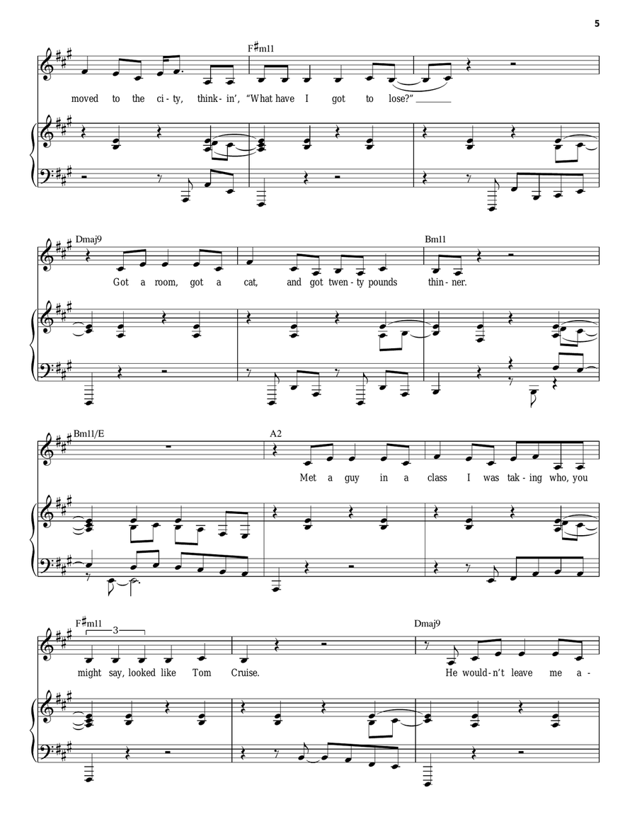 I Can Do Better Than That (from The Last 5 Years) Guitar scores gallery preview page 5