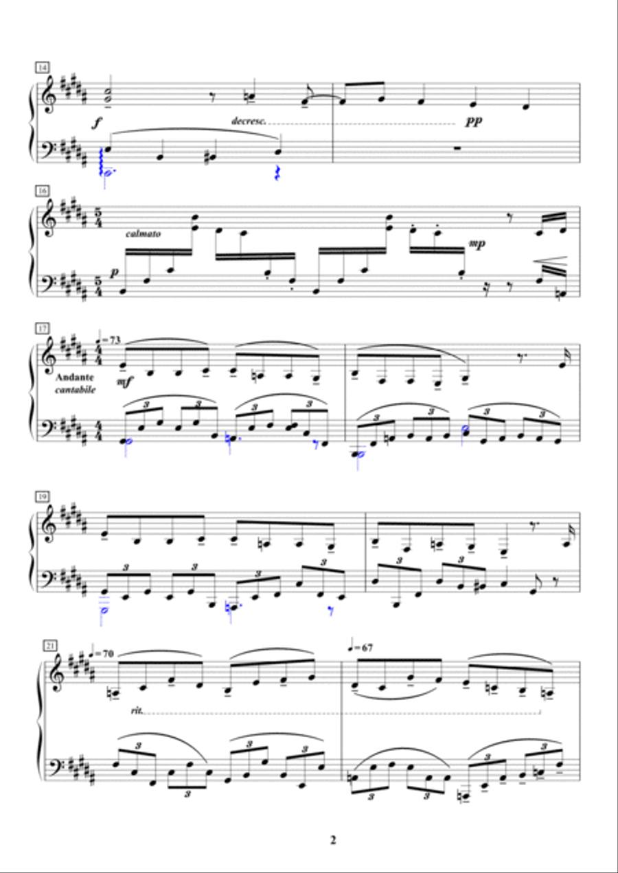 Perspectives on Healing: for solo piano Piano Solo scores gallery preview page 2
