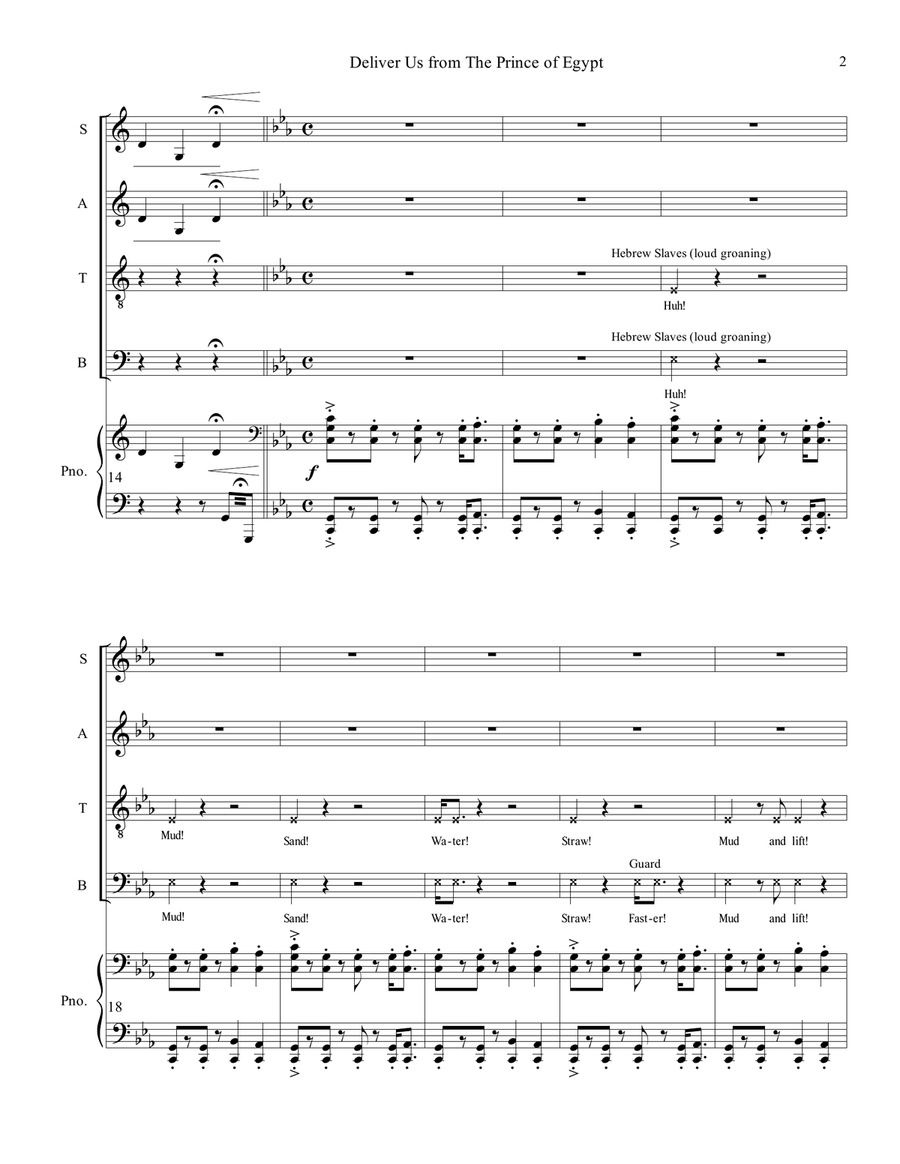 Deliver Us 4-Part scores gallery preview page 3