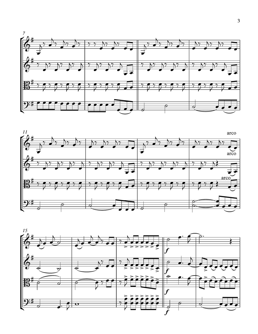 There She Goes String Trio scores gallery preview page 4