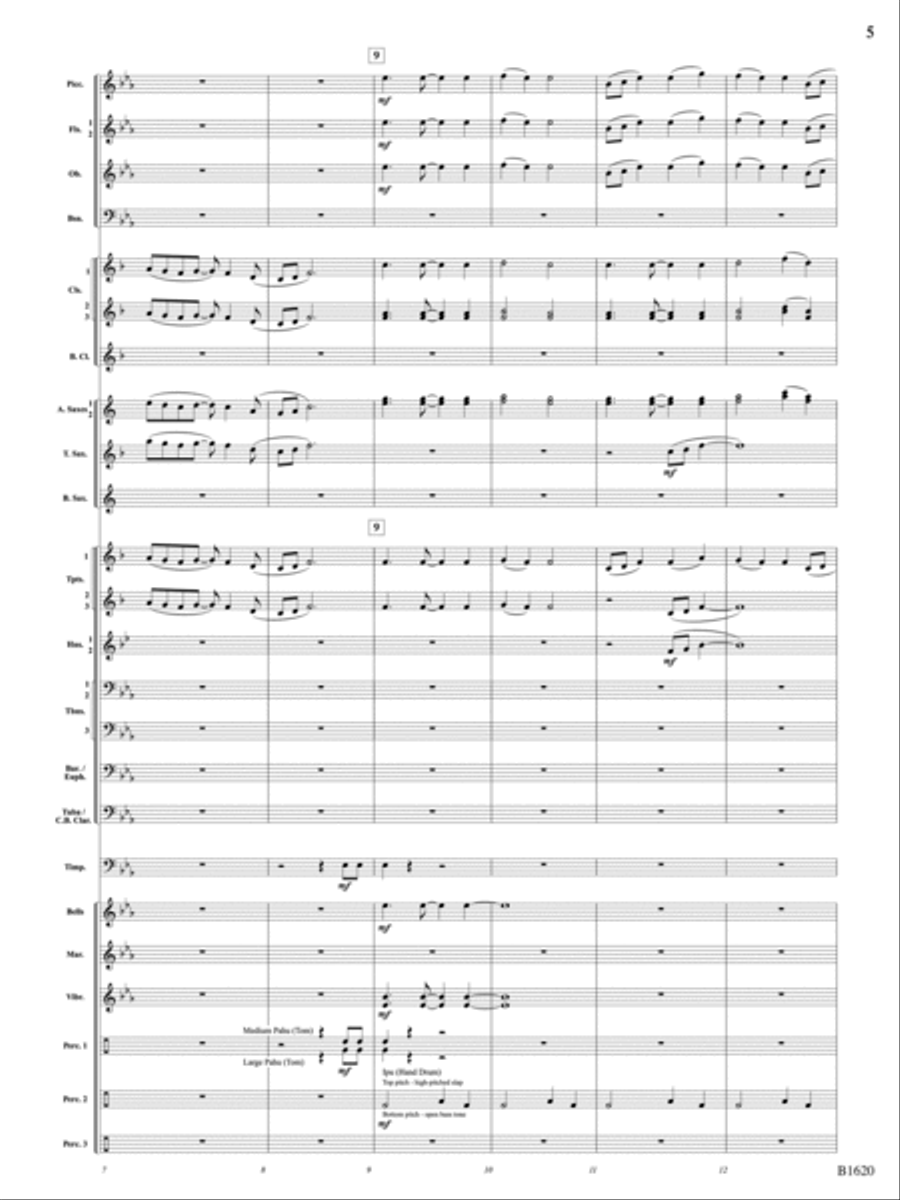 The Spirit of Aloha (Island Dance): Score Concert Band scores gallery preview page 5