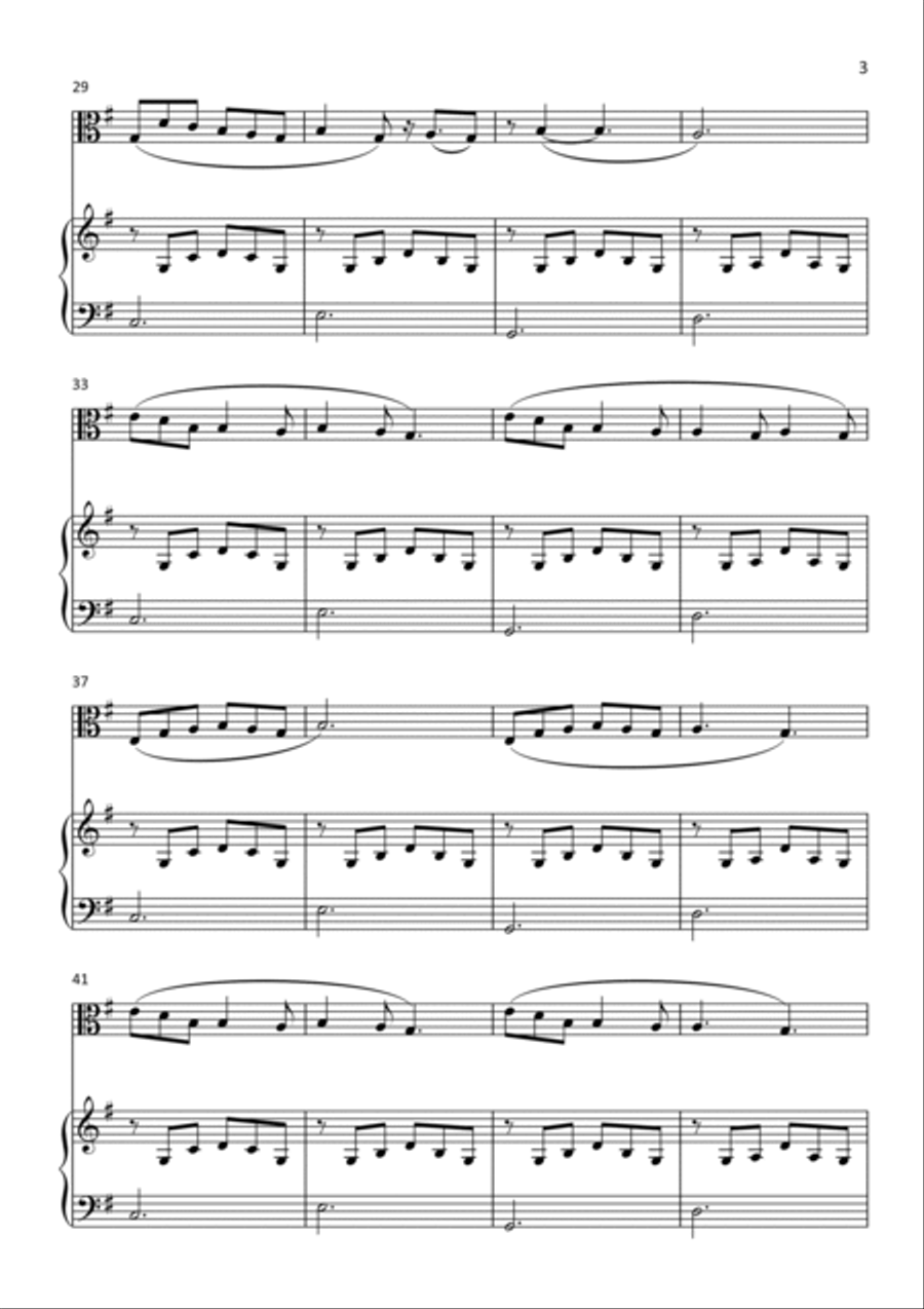 Dandelions Viola scores gallery preview page 3