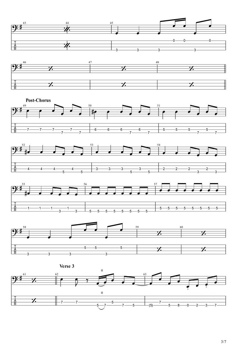 Shine A Little Love Guitar Tablature scores gallery preview page 3