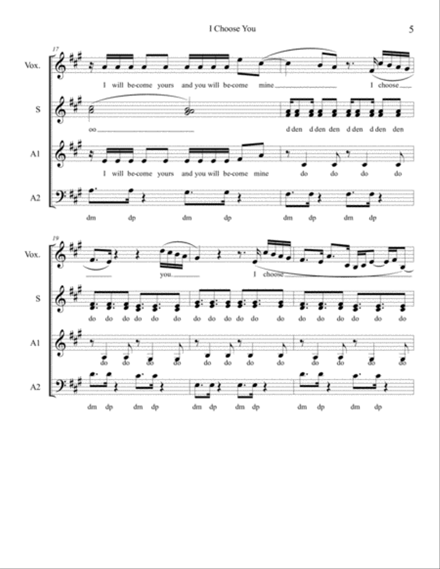 I Choose You 3-Part scores gallery preview page 5
