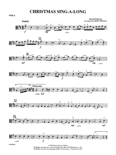 Christmas Sing-a-Long: Viola