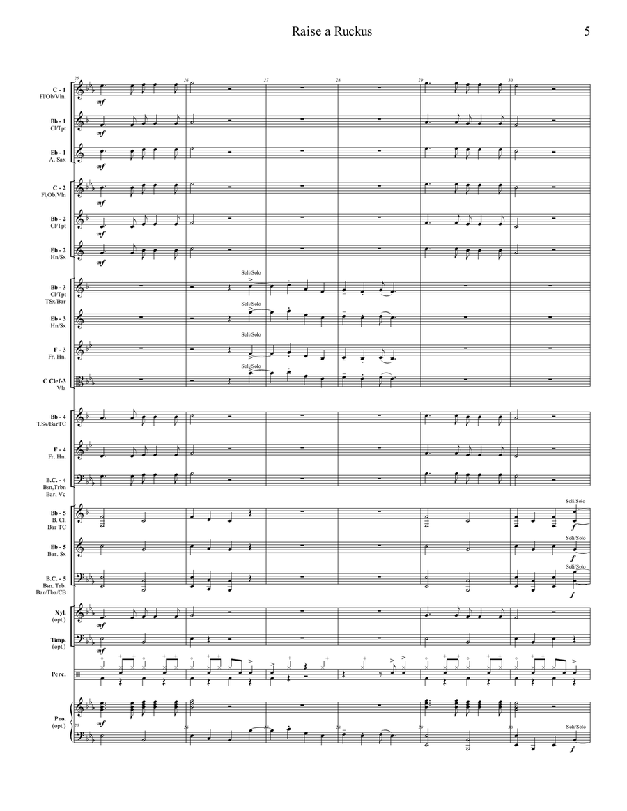 Raise a Ruckus Large Ensemble scores gallery preview page 5