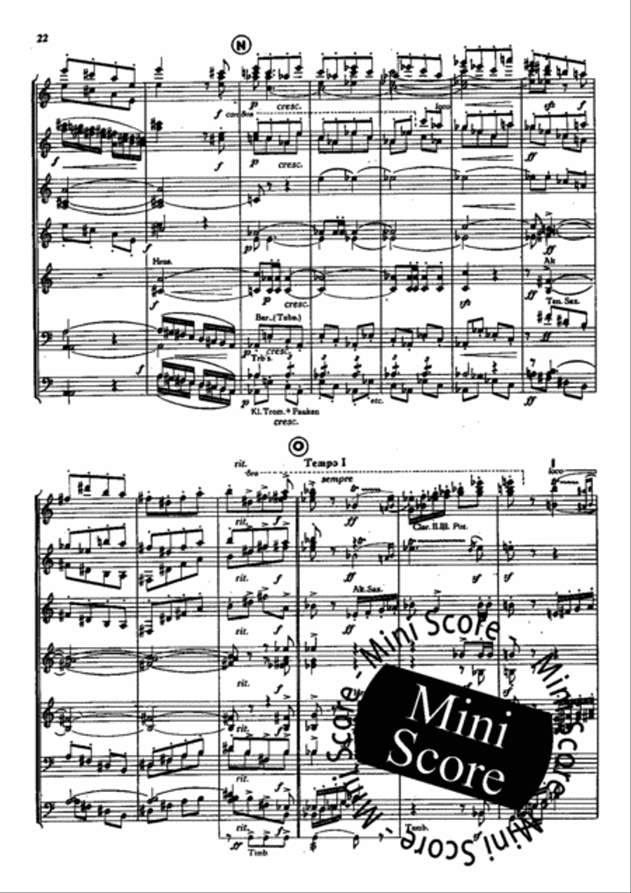 Piet Hein Rhapsodie Concert Band scores gallery preview page 24
