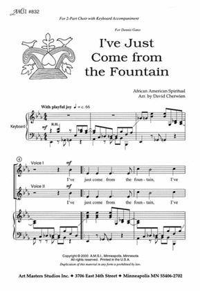 Book cover for I've Just Come from the Fountain