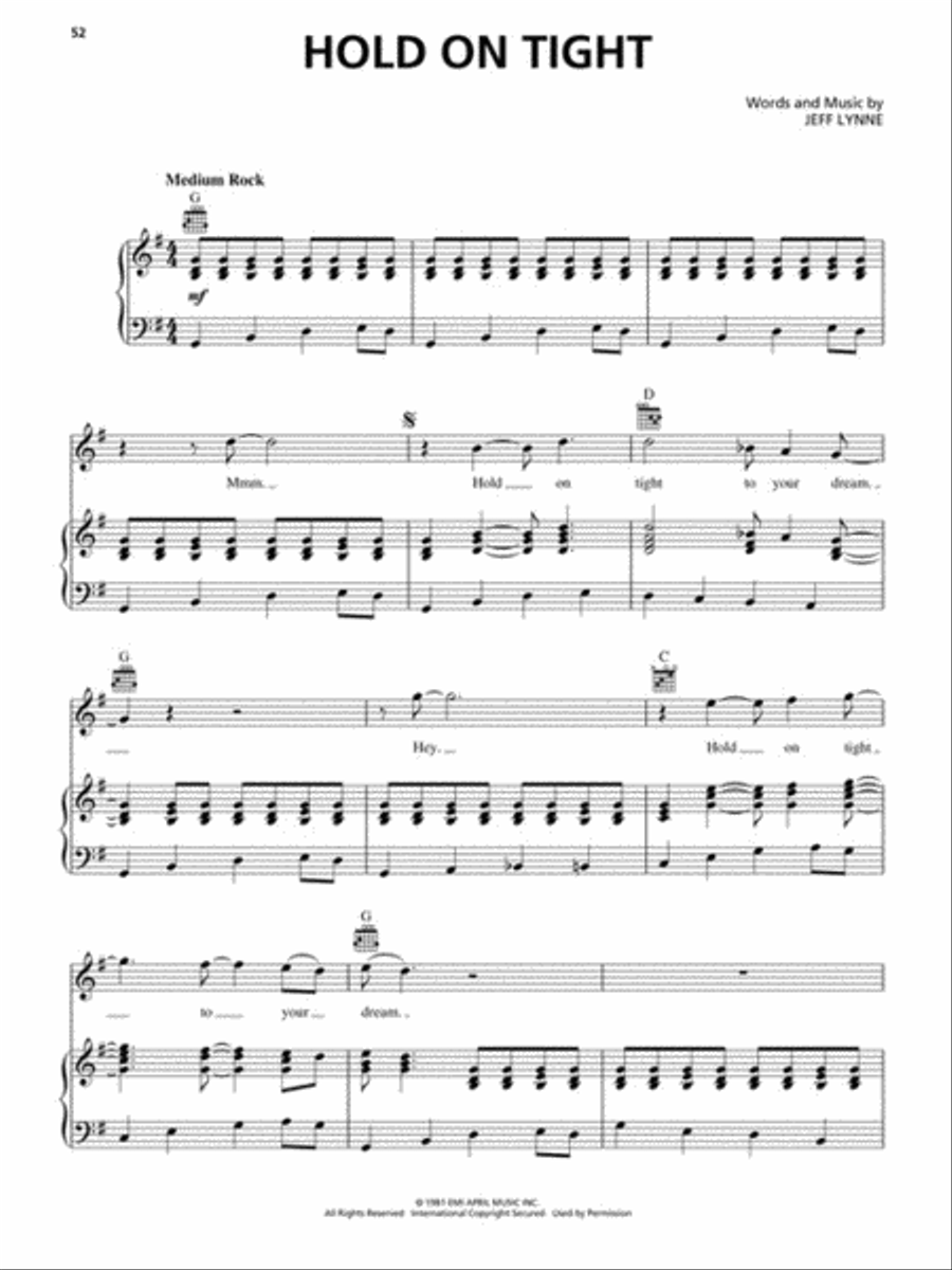 The Very Best of Electric Light Orchestra – All Over the World Piano, Vocal, Guitar scores gallery preview page 5
