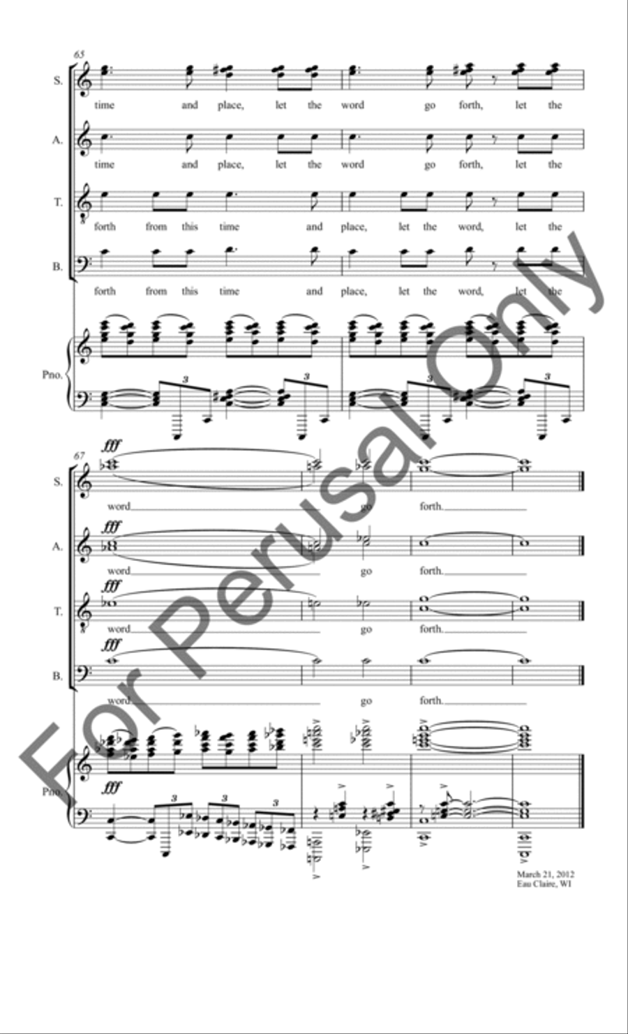 Eulogy 4-Part scores gallery preview page 11
