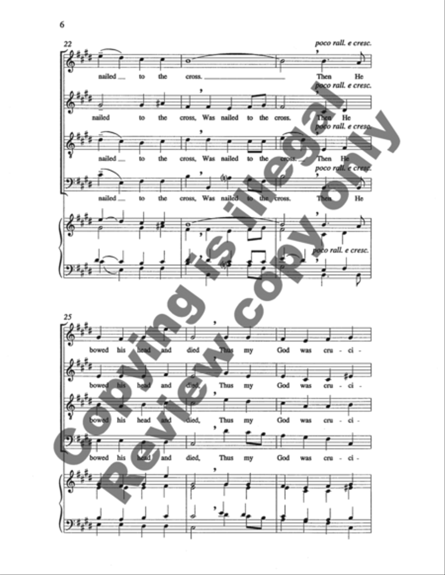 Three American Hymn-Tune Settings: 1. Saw Ye My Savior? 4-Part scores gallery preview page 17