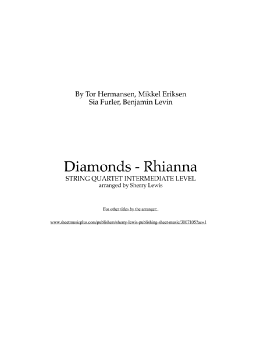 Diamonds String Quartet scores gallery preview page 2