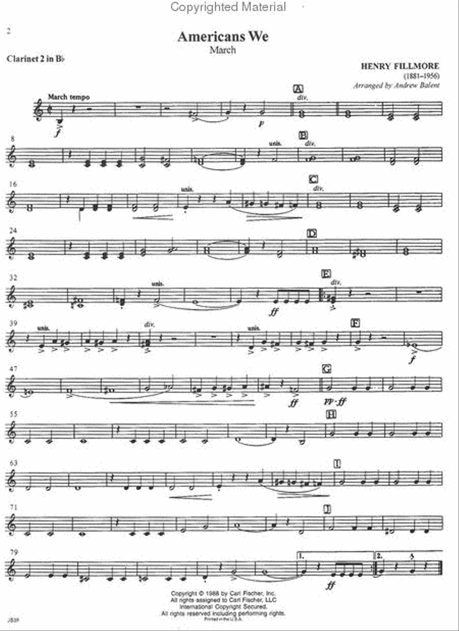 March Spectacular March Spectacular Concert Band Methods scores gallery preview page 2