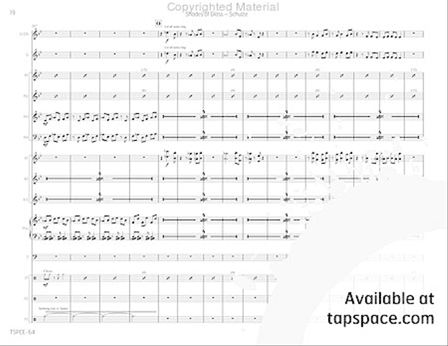 Shades of Glass Percussion Ensemble scores gallery preview page 23