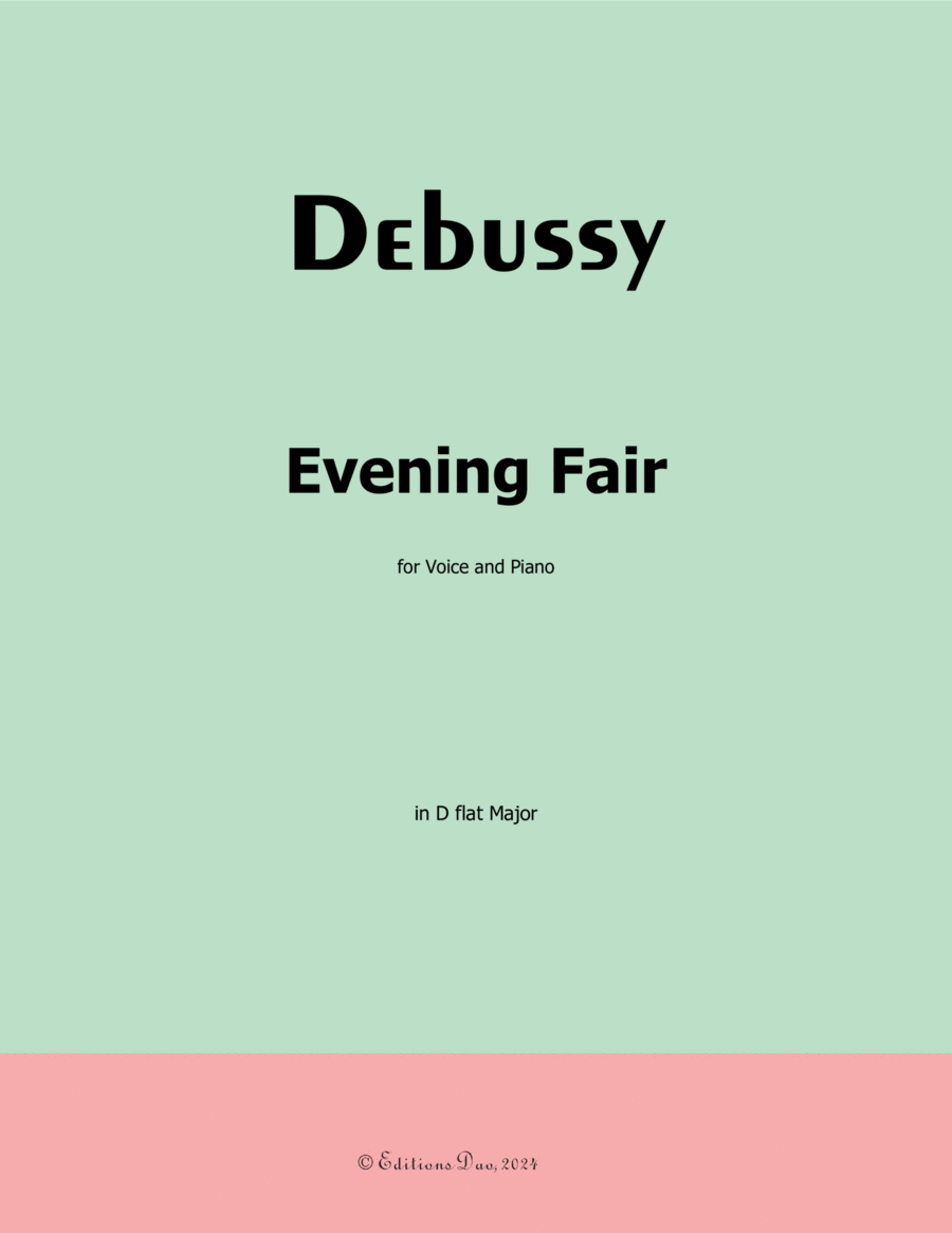 Evening Fair, by Debussy, in D flat Major