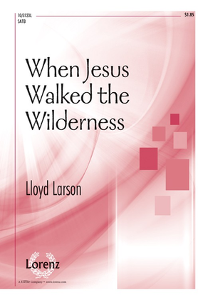 Book cover for When Jesus Walked the Wilderness