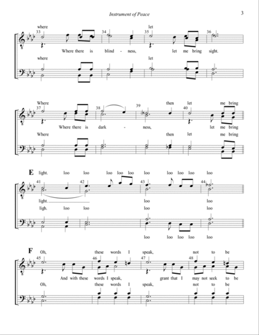 Instrument Of Peace TTBB scores gallery preview page 3