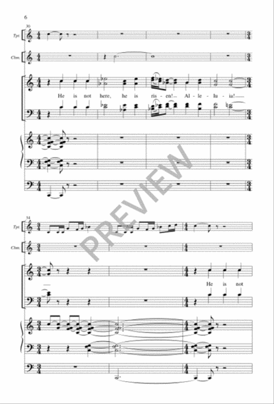Easter Introit Easter Introit 4-Part scores gallery preview page 6
