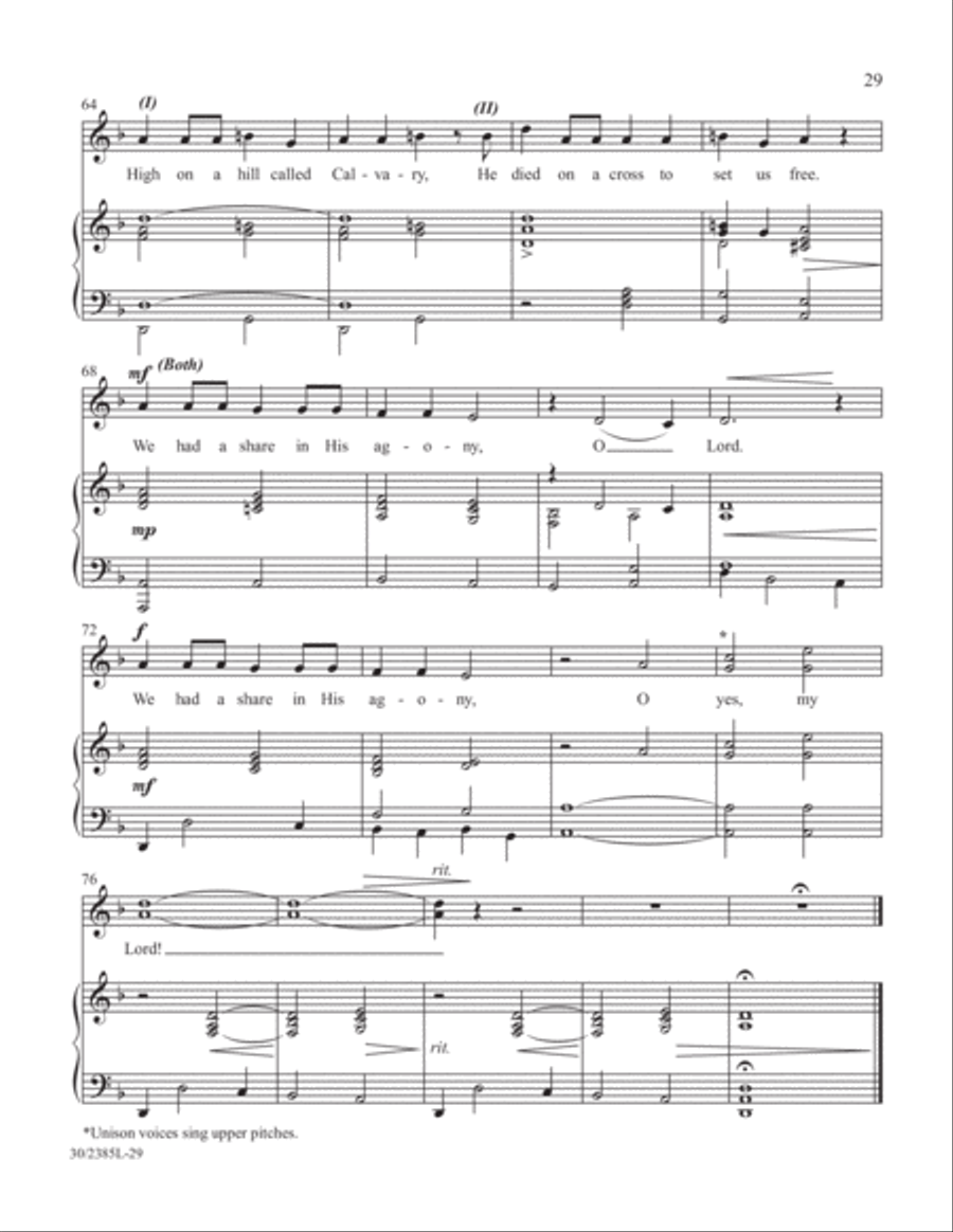Simply Natalie Sleeth Unison Choir scores gallery preview page 30