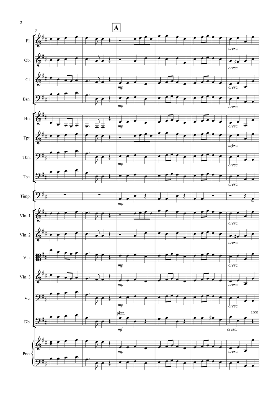 Ode To Joy for School Orchestra Full Orchestra scores gallery preview page 2